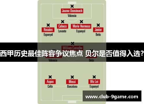 西甲历史最佳阵容争议焦点 贝尔是否值得入选？